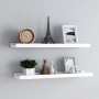 Shelf for photo frames 2 pcs white MDF 80x9x3 cm by vidaXL, Shelves and shelves - Ref: Foro24-323930, Price: 23,79 €, Discoun...