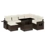 Set sofás de jardín 8 piezas y cojines ratán sintético marrón de , Conjuntos de jardín - Ref: Foro24-3268073, Precio: 566,24 ...