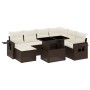 Set sofás de jardín 8 piezas y cojines ratán sintético marrón by , Garden sets - Ref: Foro24-3268073, Price: 565,58 €, Discou...
