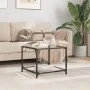 Couchtisch mit transparenter Glasoberfläche und Stahlgestell 50x50x40 cm. von , Couchtisch - Ref: Foro24-845970, Preis: 38,28...