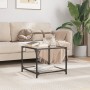 Mesa de centro superficie vidrio transparente acero 50x50x40 cm by , Coffee table - Ref: Foro24-845970, Price: 38,79 €, Disco...