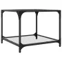 Mesa de centro superficie vidrio transparente acero 50x50x40 cm de , Mesas de centro - Ref: Foro24-845970, Precio: 38,28 €, D...