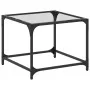 Couchtisch mit transparenter Glasoberfläche und Stahlgestell 50x50x40 cm. von , Couchtisch - Ref: Foro24-845966, Preis: 33,54...