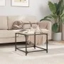 Couchtisch mit transparenter Glasoberfläche und Stahlgestell 50x50x40 cm. von , Couchtisch - Ref: Foro24-845966, Preis: 33,54...