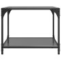 Mesa de centro superficie vidrio negro y acero 50x50x40 cm de , Mesas de centro - Ref: Foro24-845972, Precio: 42,80 €, Descue...