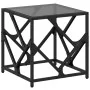 Schwarzer Glastisch aus Stahl, 40x40x41 cm. von , Couchtisch - Ref: Foro24-845991, Preis: 43,05 €, Rabatt: %