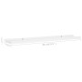 Shelf for photo frames 2 pcs white MDF 80x9x3 cm by vidaXL, Shelves and shelves - Ref: Foro24-323930, Price: 23,79 €, Discoun...