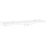 Shelf for photo frames 2 pcs white MDF 80x9x3 cm by vidaXL, Shelves and shelves - Ref: Foro24-323930, Price: 23,34 €, Discoun...