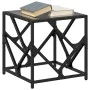 Schwarzer Glastisch aus Stahl, 40x40x41 cm. von , Couchtisch - Ref: Foro24-845991, Preis: 43,05 €, Rabatt: %