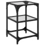 Stahl-Couchtisch mit transparenter Glasplatte 30x30x45 cm von , Couchtisch - Ref: Foro24-845998, Preis: 30,07 €, Rabatt: %