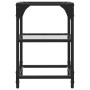 Mesa de centro de acero y tapa vidrio transparente 30x30x45 cm by , Coffee table - Ref: Foro24-845998, Price: 30,47 €, Discou...