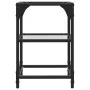 Mesa de centro de acero y tapa vidrio transparente 30x30x45 cm de , Mesas de centro - Ref: Foro24-845998, Precio: 30,07 €, De...