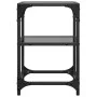 Zwei Couchtische aus Stahl mit schwarzer Glasplatte, 30x30x45 cm. von , Couchtisch - Ref: Foro24-846001, Preis: 47,92 €, Raba...