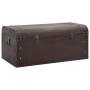Cofre con pestillos contrachapada marrón 90x50x39,5 cm by , Storage trunks - Ref: Foro24-4010549, Price: 127,05 €, Discount: %
