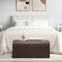 Cofre con pestillos contrachapada marrón 90x50x39,5 cm by , Storage trunks - Ref: Foro24-4010549, Price: 127,05 €, Discount: %