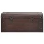 Cofre con pestillos contrachapada marrón 90x50x39,5 cm de , Baúles de almacenamiento - Ref: Foro24-4010549, Precio: 124,78 €,...