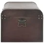 Cofre con pestillos contrachapada marrón 90x50x39,5 cm de , Baúles de almacenamiento - Ref: Foro24-4010549, Precio: 124,78 €,...