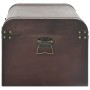 Cofre con pestillos contrachapada marrón 90x50x39,5 cm by , Storage trunks - Ref: Foro24-4010549, Price: 127,05 €, Discount: %