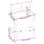 Cofre con pestillos contrachapada marrón 90x50x39,5 cm by , Storage trunks - Ref: Foro24-4010549, Price: 127,05 €, Discount: %