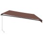 Manuelle ausziehbare Markise mit LED-Lichtern in Braun, 600x350 cm. von , Markisen - Ref: Foro24-3215416, Preis: 607,07 €, Ra...