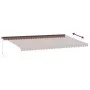 Manuelle ausziehbare Markise mit LED-Lichtern in Braun, 600x350 cm. von , Markisen - Ref: Foro24-3215416, Preis: 581,49 €, Ra...