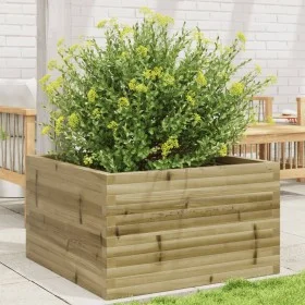 Jardinera de madera de pino impregnada 80x80x46 cm by , Pots and planters - Ref: Foro24-3282423, Price: 163,73 €, Discount: %