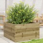 Jardinera de madera de pino impregnada 80x80x46 cm by , Pots and planters - Ref: Foro24-3282423, Price: 165,82 €, Discount: %