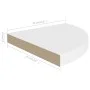 White MDF floating corner shelf 35x35x3.8 cm by vidaXL, Shelves and shelves - Ref: Foro24-323916, Price: 29,04 €, Discount: %