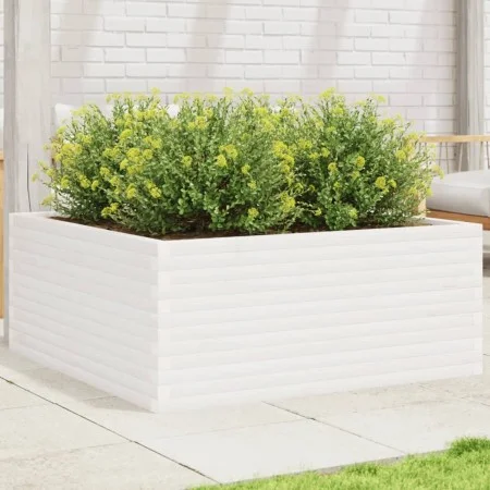 Jardinera madera maciza de pino blanco 110x110x46 cm by , Pots and planters - Ref: Foro24-3282435, Price: 244,11 €, Discount: %