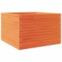 Jardinera de madera maciza de pino marrón cera 70x70x46 cm de , Maceteros y jardineras - Ref: Foro24-3282416, Precio: 163,76 ...
