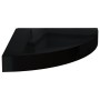 Floating corner shelves 4 units glossy black MDF 25x25x3.8 cm by vidaXL, Shelves and shelves - Ref: Foro24-323891, Price: 42,...