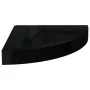 Floating corner shelves 4 units glossy black MDF 25x25x3.8 cm by vidaXL, Shelves and shelves - Ref: Foro24-323891, Price: 41,...