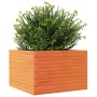 Jardinera de madera maciza de pino marrón cera 70x70x46 cm de , Maceteros y jardineras - Ref: Foro24-3282416, Precio: 163,76 ...