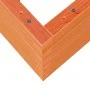 Jardinera de madera maciza de pino marrón cera 70x70x46 cm by , Pots and planters - Ref: Foro24-3282416, Price: 161,66 €, Dis...