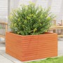 Jardinera madera maciza de pino marrón cera 80x80x46 cm by , Pots and planters - Ref: Foro24-3282421, Price: 183,40 €, Discou...