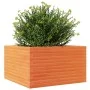Jardinera madera maciza de pino marrón cera 80x80x46 cm by , Pots and planters - Ref: Foro24-3282421, Price: 181,05 €, Discou...