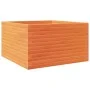 Jardinera madera maciza de pino marrón cera 80x80x46 cm by , Pots and planters - Ref: Foro24-3282421, Price: 181,05 €, Discou...
