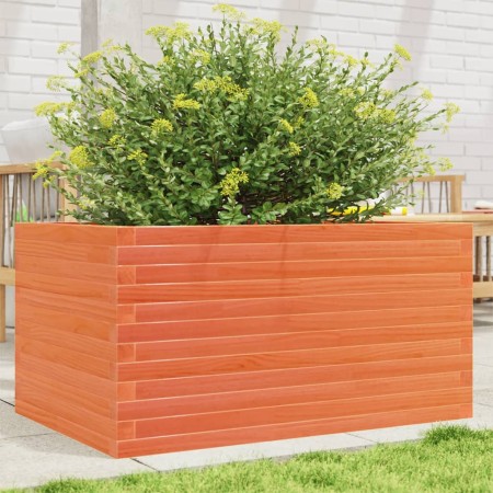 Jardinera de madera maciza pino marrón cera 90x60x46 cm by , Pots and planters - Ref: Foro24-3282456, Price: 177,52 €, Discou...