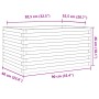 Jardinera de madera maciza pino marrón cera 90x60x46 cm by , Pots and planters - Ref: Foro24-3282456, Price: 177,52 €, Discou...