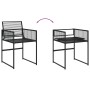 Set de comedor de jardín 11 pzas ratán sintético negro by , Garden sets - Ref: Foro24-3295044, Price: 500,44 €, Discount: %