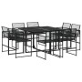 9-teiliges Gartensitzgruppen-Set aus schwarzem Kunststoff-Rattan von , Gartensets - Ref: Foro24-3295038, Preis: 453,83 €, Rab...