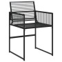 9-teiliges Gartensitzgruppen-Set aus schwarzem Kunststoff-Rattan von , Gartensets - Ref: Foro24-3295038, Preis: 453,83 €, Rab...