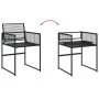 9-teiliges Gartensitzgruppen-Set aus schwarzem Kunststoff-Rattan von , Gartensets - Ref: Foro24-3295038, Preis: 448,12 €, Rab...
