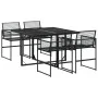 Gartenset 5-teilig aus schwarzem synthetischem Rattan von , Gartensets - Ref: Foro24-3295033, Preis: 280,26 €, Rabatt: %