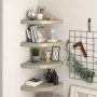 Eckregale 4 Stück MDF-Eiche 35x35x3,8 cm von vidaXL, Regale und Regale - Ref: Foro24-323927, Preis: 68,28 €, Rabatt: %