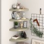 Eckregale 4 Stück MDF-Eiche 35x35x3,8 cm von vidaXL, Regale und Regale - Ref: Foro24-323927, Preis: 68,28 €, Rabatt: %