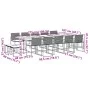 Set comedor de jardín con cojines 15 pzas ratán sintético negro de , Conjuntos de jardín - Ref: Foro24-3295071, Precio: 794,4...