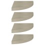 Eckregale 4 Stück MDF-Eiche 35x35x3,8 cm von vidaXL, Regale und Regale - Ref: Foro24-323927, Preis: 68,28 €, Rabatt: %