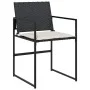 Garten-Essgruppe 7-teilig mit schwarzen Polstern aus synthetischem Rattan. von , Gartensets - Ref: Foro24-3295059, Preis: 403...