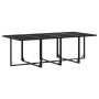 Garten-Essgruppe 9-teilig mit schwarzen Polstern aus synthetischem Rattan von , Gartensets - Ref: Foro24-3295010, Preis: 575,...
